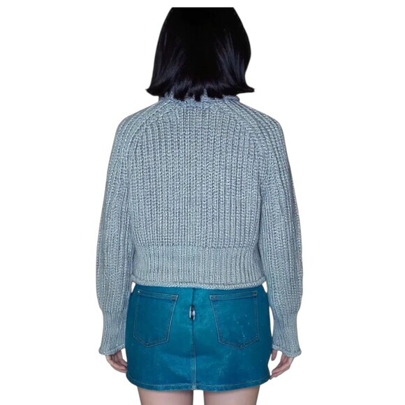 H&M Cable Knit Chunky Oversized Cropped Sweater *MEASUREMENTS* Size Small NWT - Picture 7 of 7